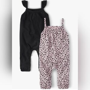 🛍️👗 2 for $20 - The Children's Place baby-girls Strappy Pant Rompers 6-9 month